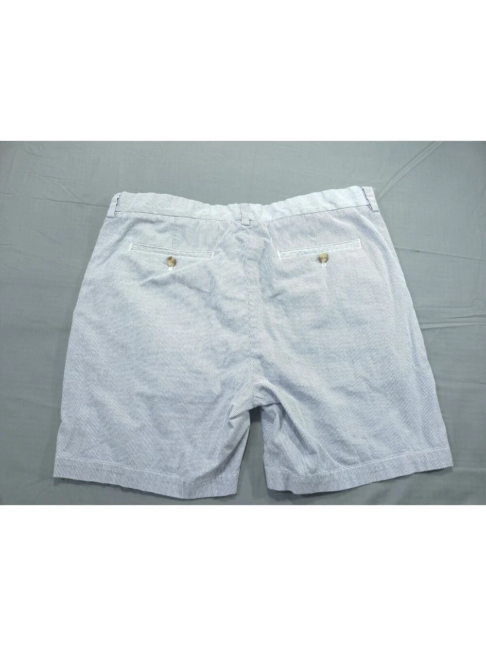 Vineyard Vines Shorts Mens 35 Blue White Striped Breaker Chino Stretch Golf Prep